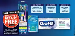 Checkers Oral-B Floss/ Toothbrush/ Toothpaste All Variants offer