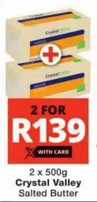 Checkers Crystal Valley Salted Butter offer