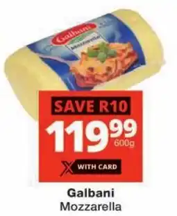 Checkers Galbani Mozzarella offer