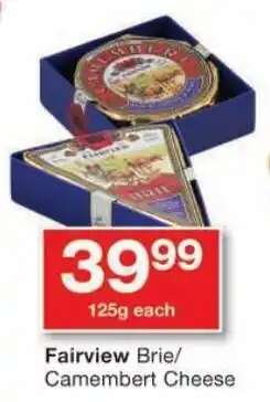 Checkers Fairview Brie/ Camembert Cheese offer