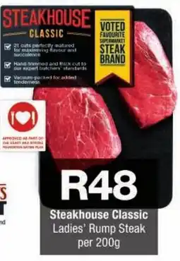 Checkers Steakhouse Classic Ladies' Rump Steak offer