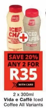 Checkers Vida e Caffé Iced Coffee All Variants offer