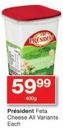 Checkers Président Feta Cheese All Variants offer