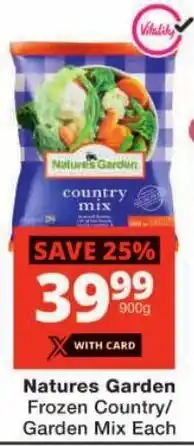 Checkers Natures Garden Frozen Country/ Garden Mix offer