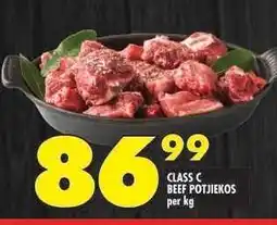 Shoprite CLASS C BEEF POTJIEKOS offer