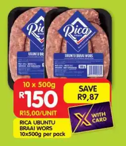Shoprite RICA UBUNTU BRAAI WORS offer