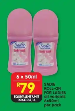 Shoprite SADIE ROLL-ON FOR LADIES offer