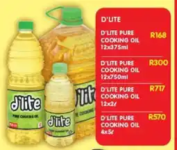 Shoprite D'LITE PURE COOKING OIL 12x375ml offer