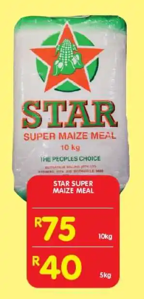 Shoprite STAR SUPER MAIZE MEAL offer