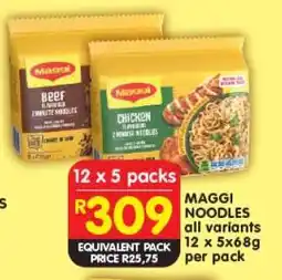 Shoprite MAGGI NOODLES all variants offer