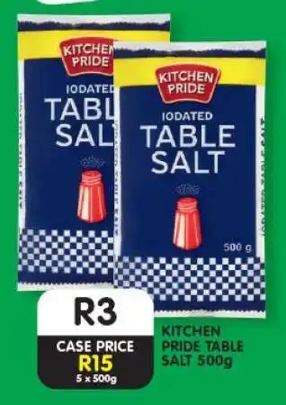 Shoprite KITCHEN PRIDE TABLE SALT 500g offer
