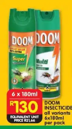 Shoprite DOOM INSECTICIDE offer