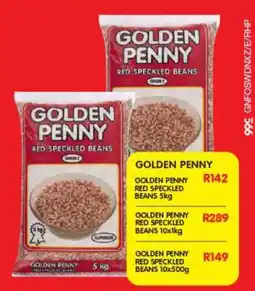 Shoprite GOLDEN PENNY RED SPECKLED BEANS 5kg offer