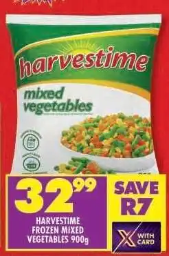 Shoprite HARVESTIME FROZEN MIXED VEGETABLES 900g offer