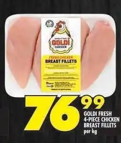 Shoprite GOLDI FRESH 4-PIECE CHICKEN BREAST FILLETS offer