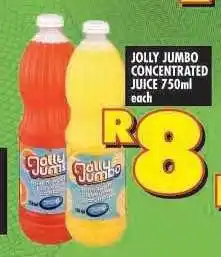 Shoprite JOLLY JUMBO CONCENTRATED JUICE 750ml offer