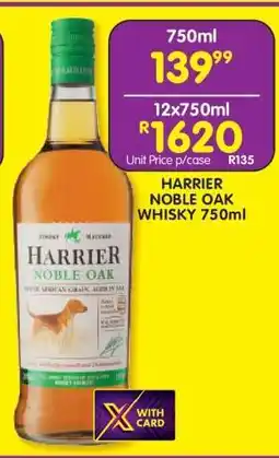 Shoprite HARRIER NOBLE OAK WHISKY 750ml offer