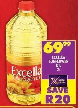 Shoprite Excella Sunflower Oil-2L offer