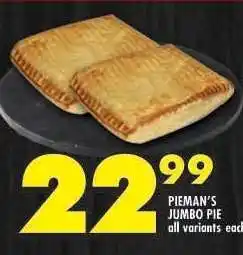 Shoprite PIEMAN'S JUMBO PIE offer