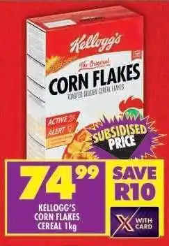 Shoprite Kellogg's Corn Flakes Cereal 1kg offer