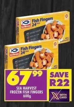 Shoprite SEA HARVEST FROZEN FISH FINGERS 600g offer