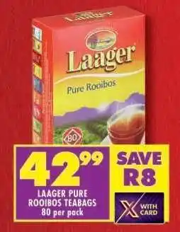 Shoprite Laager Pure Rooibos Teabags offer