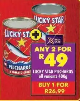 Shoprite LUCKY STAR PILCHARDS offer