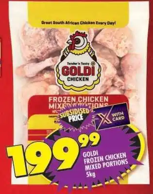 Shoprite GOLDI FROZEN CHICKEN MIXED PORTIONS 5kg offer
