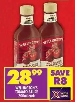 Shoprite Wellington's Tomato Sauce-700ml Each offer