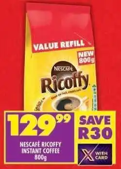 Shoprite NESCAFÉ RICOFFY INSTANT COFFEE 800g offer
