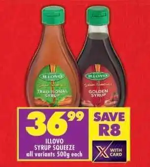 Shoprite ILLOVO SYRUP SQUEEZE offer