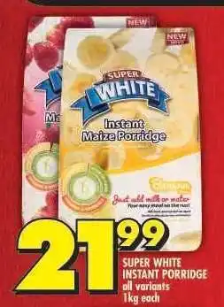 Shoprite SUPER WHITE INSTANT PORRIDGE offer