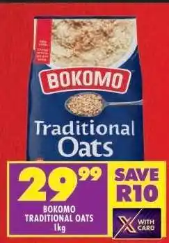 Shoprite Bokomo Traditional Oats 1kg offer