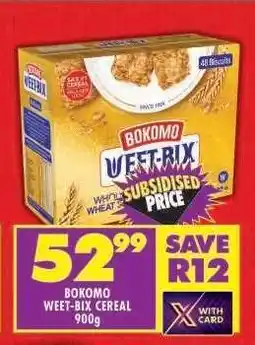 Shoprite Bokomo Weet Bix Cereal-900g offer