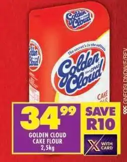 Shoprite Golden Cloud Cake Flour 2.5Kg offer