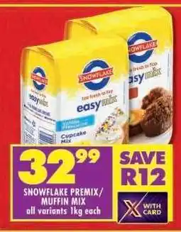 Shoprite SNOWFLAKE PREMIX/MUFFIN MIX offer