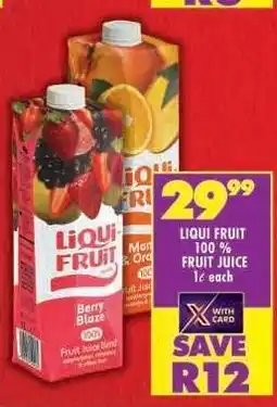 Shoprite Liqui Fruit 100% Fruit Juice offer