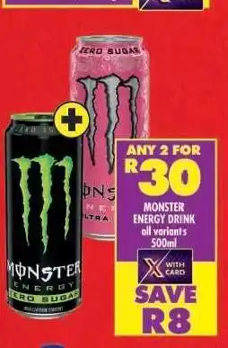 Shoprite MONSTER ENERGY DRINK offer