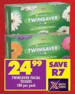 Shoprite Twinsaver Facial Tissues offer