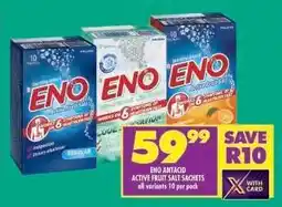 Shoprite ENO ANTACID ACTIVE FRUIT SALT SACHETS offer