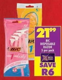 Shoprite BIC DISPOSABLE RAZOR offer