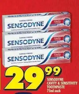Shoprite SENSODYNE Cavity & Sensitivity Toothpaste offer