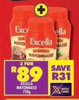 Shoprite EXCELLA MAYONNAISE 750g offer