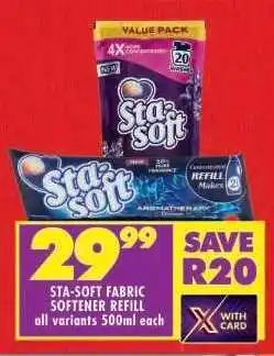 Shoprite STA-SOFT FABRIC SOFTENER REFILL offer