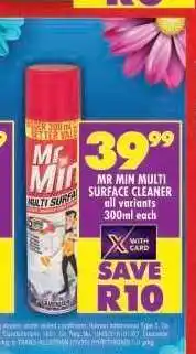 Shoprite Mr Min Multi-Surface Cleaner offer