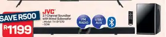 Pick n Pay Hypermarket JVC 2.1 Channel Soundbar with Wired Subwoofer offer