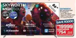 Pick n Pay Hypermarket SKYWORTH 86 QLED UHD 4K Google TV offer