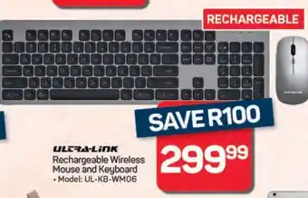 Pick n Pay Hypermarket Ultra-Link Rechargeable Wireless Mouse and Keyboard offer