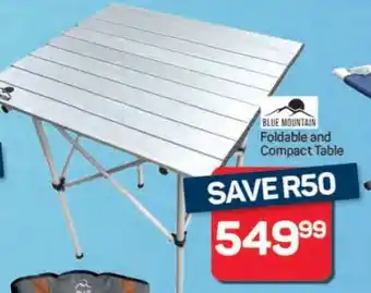 Pick n Pay Hypermarket Blue Mountain Foldable and Compact Table offer