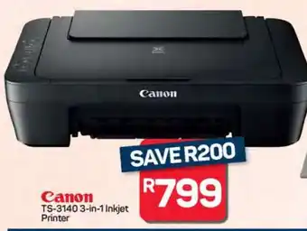 Pick n Pay Hypermarket Canon TS-3140 3-in-1 Inkjet Printer offer